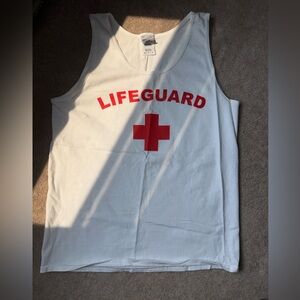 Gildan Ultra Cotton lifeguard T shirt in White